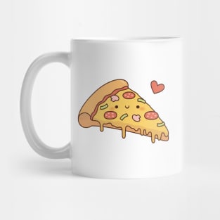 Cute Pizza Love Doodle Mug